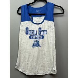 Georgia State Panthers Basic Block Tank Top‎ Womens Large Blue 84